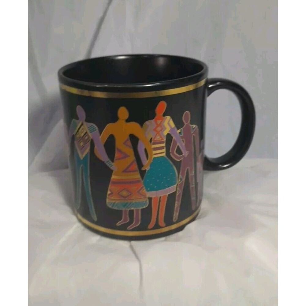 Laurel Burch Famillia Del Mundo Mug 1988 Japan